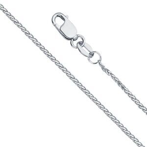 14k solid gold wheat chain Necklace 20” | perfect gift | 14K 1mm 8 Round Wheat